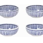 Blue Sprout Pinch Bowls, Set Of 4
