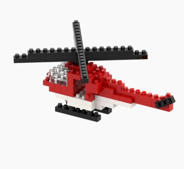 Brixies Postcard Helicopter Blocks 3