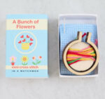 Bunch Of Flowers Mini Cross Stitch In A Matchbox 1