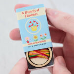 Bunch Of Flowers Mini Cross Stitch In A Matchbox