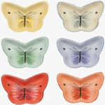 Butterfly Pinch Bowls, Set Of 6