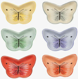 Butterfly Pinch Bowls, Set Of 6