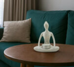 Ceramic Yoga Tealight Holder 1