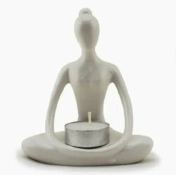Ceramic Yoga Tealight Holder