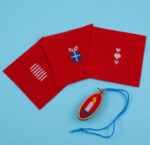 Christmas Bauble Joy Peace Love Cross Stitch Kit 3