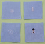 Christmas Baubles Let It Snow Cross Stitch In A Matchbox 6