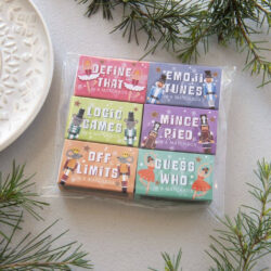 Christmas Games In A Matchbox, Set Of 6