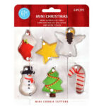 Christmas Mini Cookie Cutters, 6 Piece Set