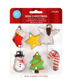 Christmas Mini Cookie Cutters, 6 Piece Set