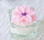 Clematis Floral Tealight Candle