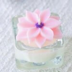 Clematis Floral Tealight Candle