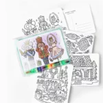 Color In Postcard Kit - Holidays