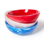 Color Pop Round Tidbit Bowl - Red, White & Blue
