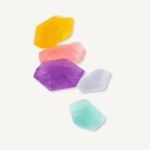 Creativity Crystal Erasers, Set Of 5 2