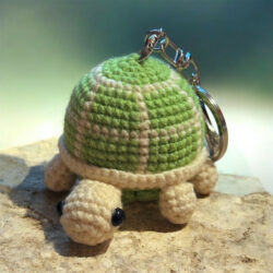 Crochet Turtle Keychain
