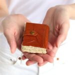 Crushed Leather Mini Journal 1