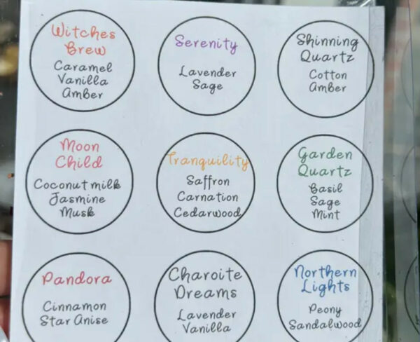 Crystal Tealight Sampler, Set Of 9 2