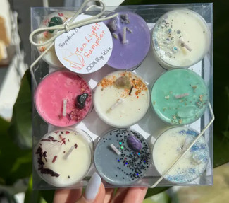 Crystal Tealight Sampler, Set Of 9