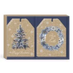 Die-cut Kraft Christmas Tags, Set Of 12