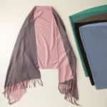 Duo-tone Reversible Woven Cashmere Blend Shawl