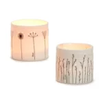 East Of India Floral Tealight Holder In Gift Box 1