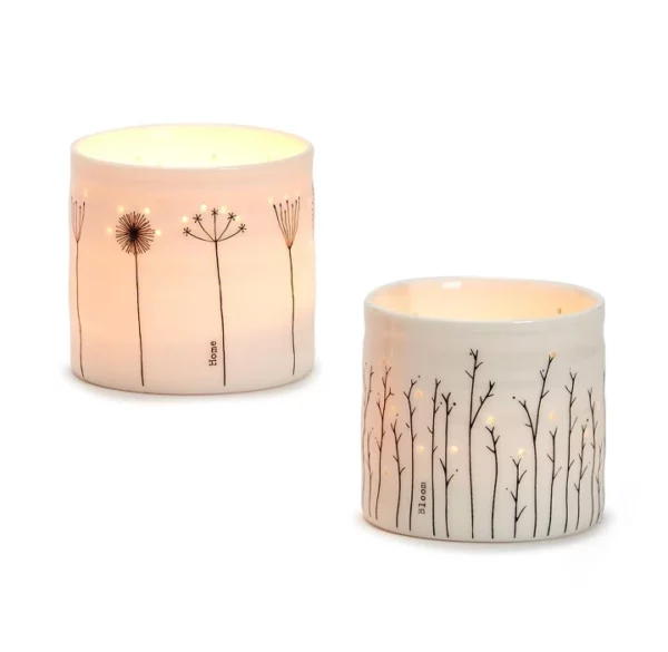 East Of India Floral Tealight Holder In Gift Box 1