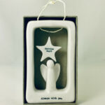 East Of India Hanging Porcelain Angel