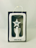 East Of India Hanging Porcelain Angel