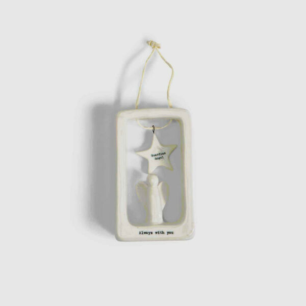 East Of India Hanging Porcelain Angel 2