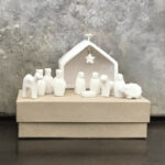 East Of India Miniature Porcelain Nativity Set In Gift Box 1