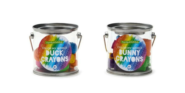 Easter Crayons In Paint Jar 1