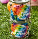 Easter Crayons In Paint Jar