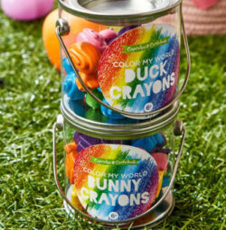 Easter Crayons In Paint Jar