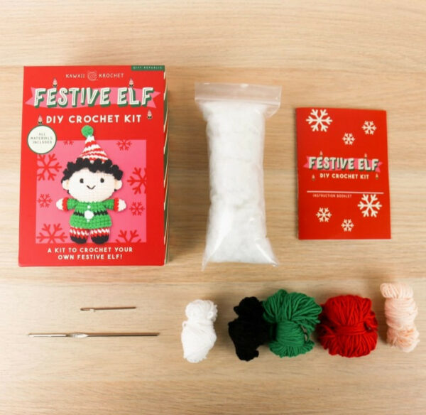 Festive Elf Diy Crochet Kit 1