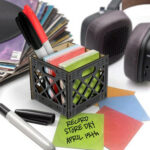For The Record Note Card And Pencil Holder