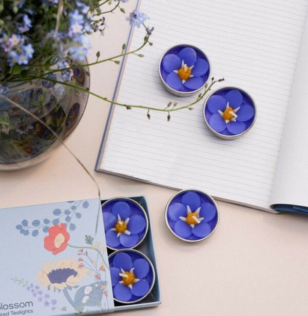 Forget Me Not Scented Tealight Set 1