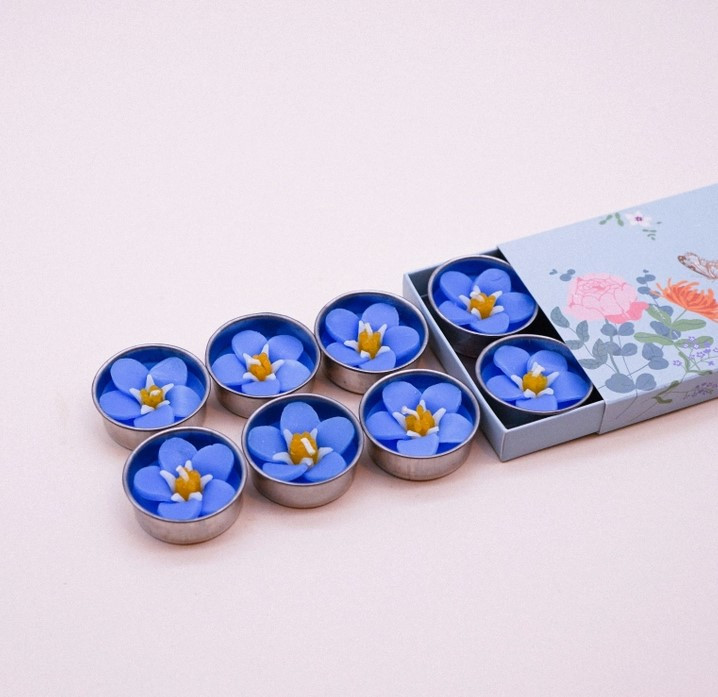 Forget Me Not Scented Tealight Set
