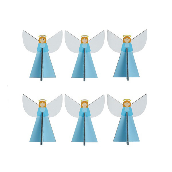 Gabrielle The Angel™ Wood Decorations Set Of 6