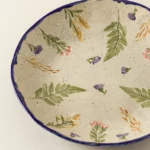 Garden Blooms Pressed Flower Platter 1