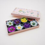 Garden Flower Scented Tealights, Set Of 8