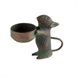 Garden Mouse Tealight Holder With Copper Patina Finish