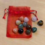 Gemstone Mini Hearts, Set Of 12