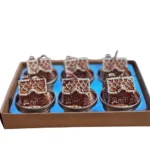 Gingerbread Tealight Candles, Set Of 6