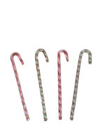 Glass Candy Cane Cocktail Stir Sticks, Set Of 4 2