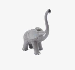 Glass Elephant Figurine