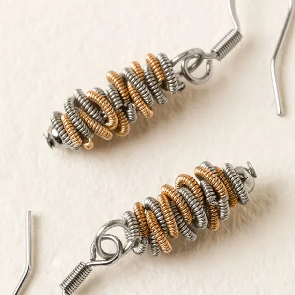 Guitar String Dangle Earrings 1
