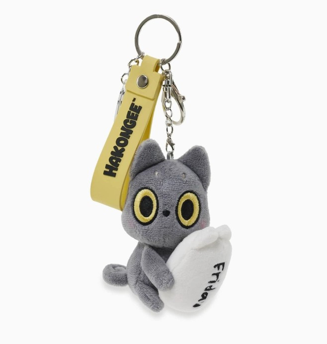 Hakongee Angry Cat Mini Plush Charm Friday W Snoozy