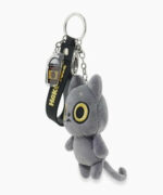 Hakongee (angry Cat) Mini Plush Charm Standing W Coffee 1