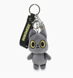 Hakongee (angry Cat) Mini Plush Charm Standing W Coffee