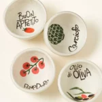 Hand-painted Italian Dipping Bowls - Set Of 4 1